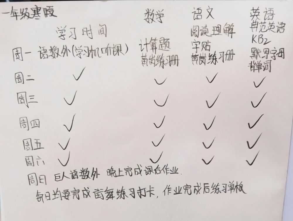 孩子的寒假应该怎么安排？不妨看看学霸的时间计划，有趣又高效