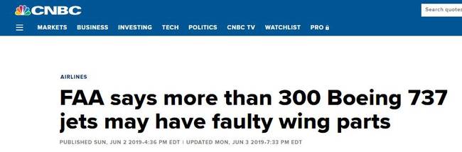 复飞不到半年又出新问题 波音737MAX到底行不行?